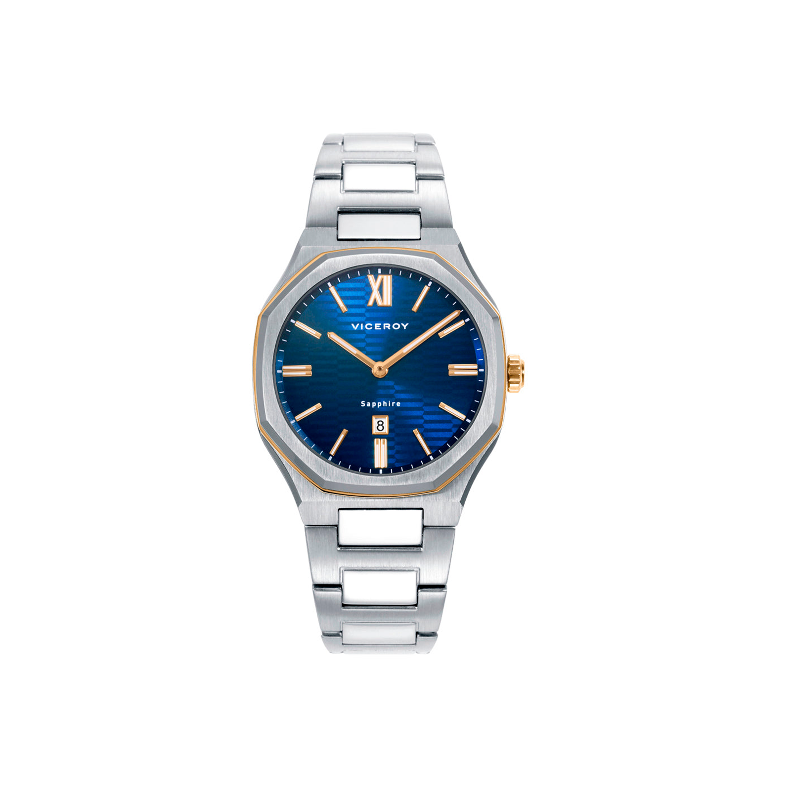 Reloj Viceroy Mujer Acero Doble Bisel Gris y Dorado 45000-33