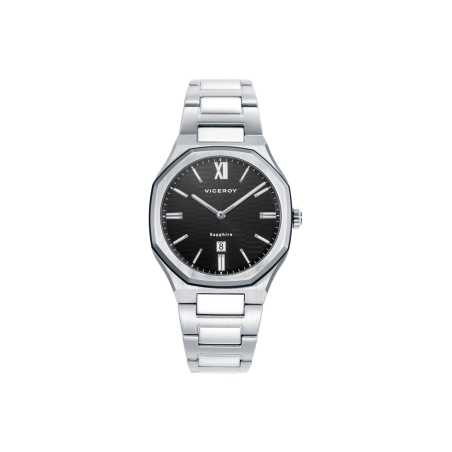 Reloj Viceroy Mujer Acero Doble Bisel Gris y Negro 45000-53