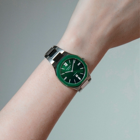 Reloj Viceroy Mujer Acero Bisel Cerámica Verde 45002-63