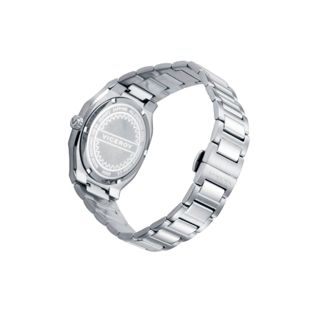 Reloj Viceroy Hombre Acero Doble Bisel IP Gris y Rosa 45009-13