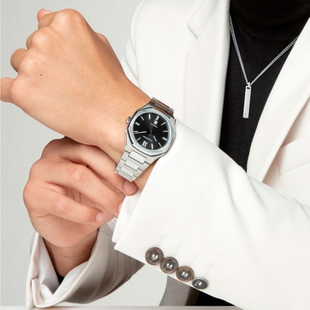 Reloj Viceroy Hombre Acero Doble Bisel IP Negro 45009-53