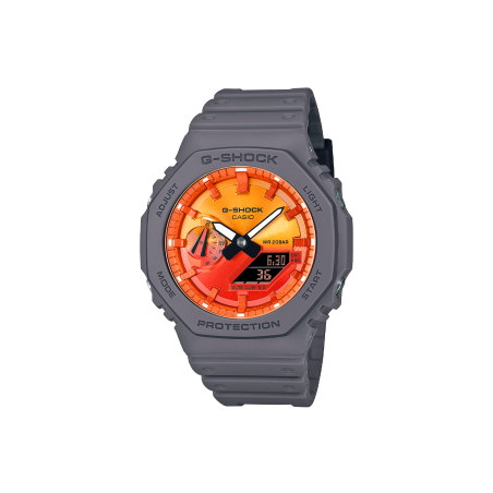 Reloj Casio G-Shock Esfera Amarilla y Roja GA-2100FL-8AER