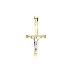 Colgante Cruz Oro 18k 25m "Pasiona"