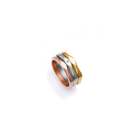 Anillo Viceroy Mujer Acero Tres Tonos 14181A01
