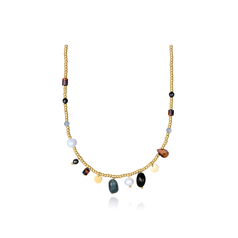 Collar Viceroy Mujer Acero Dorado con Piedras de Colores 14200C01012