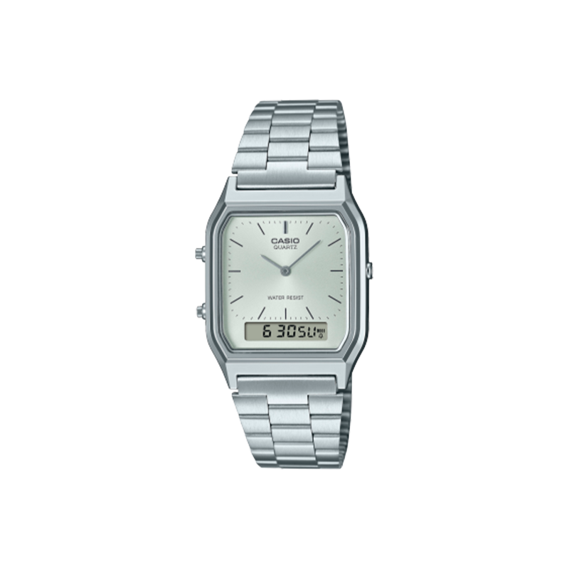 Reloj Casio Edgy Collection Esfera Blanca AQ-230A-7AMQYES