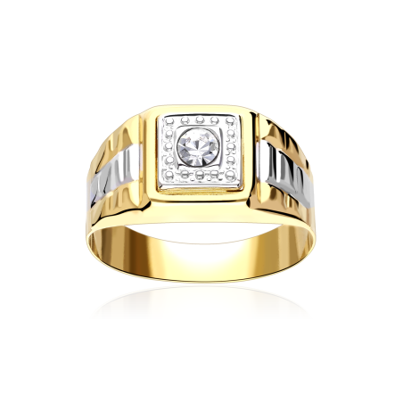 Sello Oro 18k y circonita "Addo"