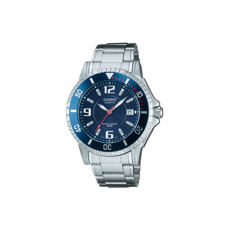 Reloj Casio Hombre Acero Inoxidable Esfera Azul MTD-1053D-2AVES