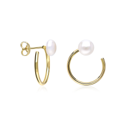 Pendientes Oro 18k y perla "Vincent"