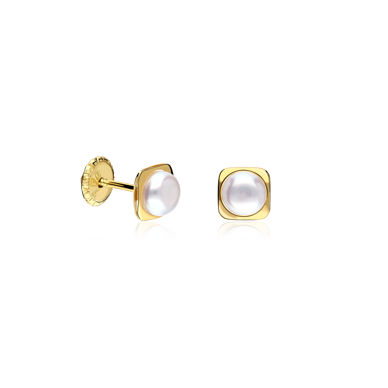 Pendientes Oro 18k y perlas "Valens"
