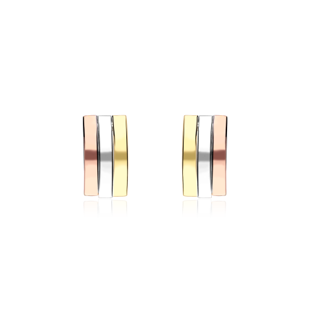 Pendientes Oro 18k y circonitas "Adrienne"