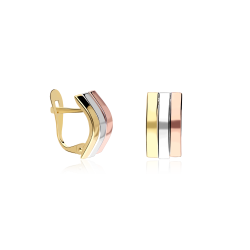 Pendientes Oro 18k y circonitas "Adrienne"