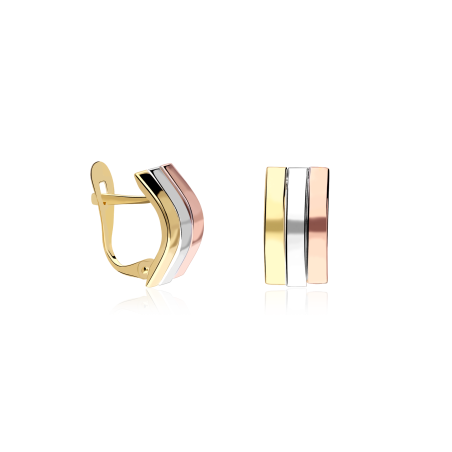 Pendientes Oro 18k y circonitas "Adrienne"