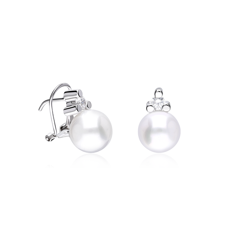Pendientes Oro 18k y perla cultivada "Leiva"