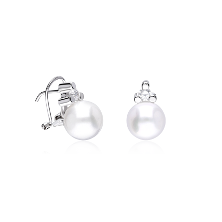 Pendientes Oro 18k y perla cultivada "Leiva"