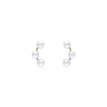 Pendientes Oro 18k y perlas "Étienne"