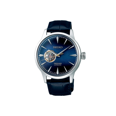 Reloj Seiko Hombre Presage Piel Correa Azul SSA405J1