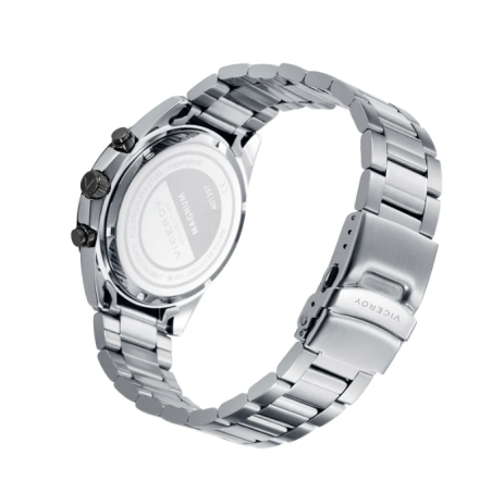 Reloj Viceroy hombre caja acero negra y correa acero plateada 401397-55