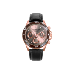 Reloj Viceroy Hombre Acero IP Rosa Bisel Marrón 401401-17