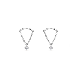 Pendientes Itemporality Plata y circonitas SEA-101-352-UU