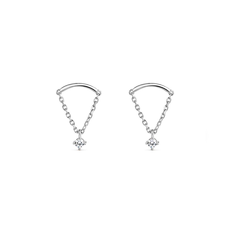 Pendientes Itemporality Plata y circonitas SEA-101-352-UU