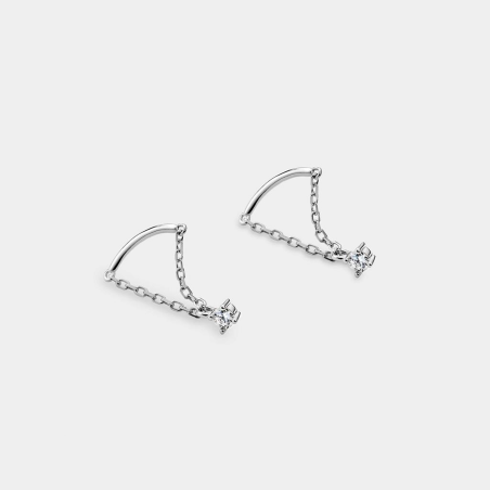 Pendientes Itemporality Plata y circonitas SEA-101-352-UU