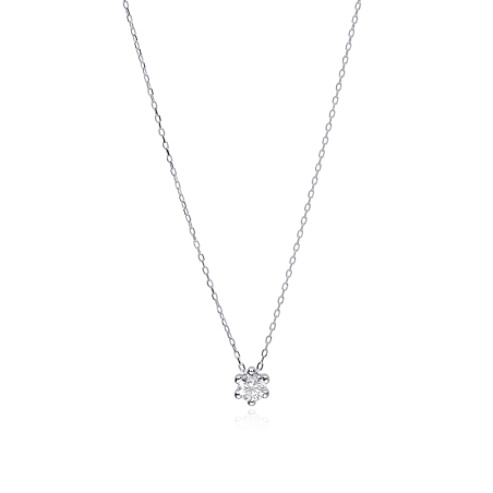 Gargantilla Oro 18k Blanco y circonita 5mm "Only"