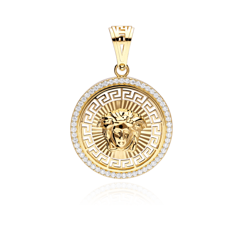 Colgante Oro 18k y circonitas "Eleida"