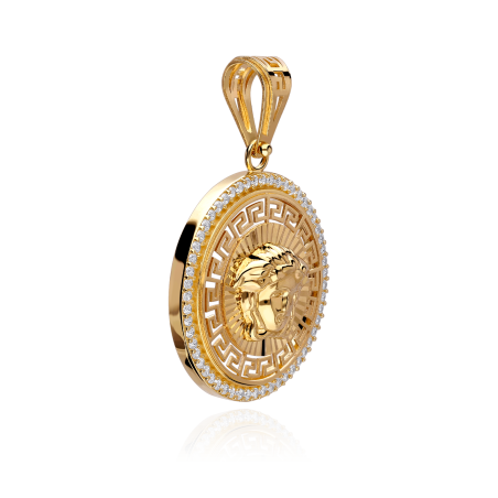 Colgante Oro 18k y circonitas "Eneida"