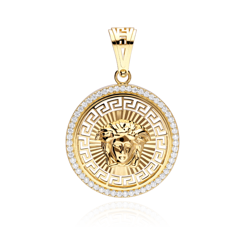 Colgante Oro 18k y circonitas "Eneida"