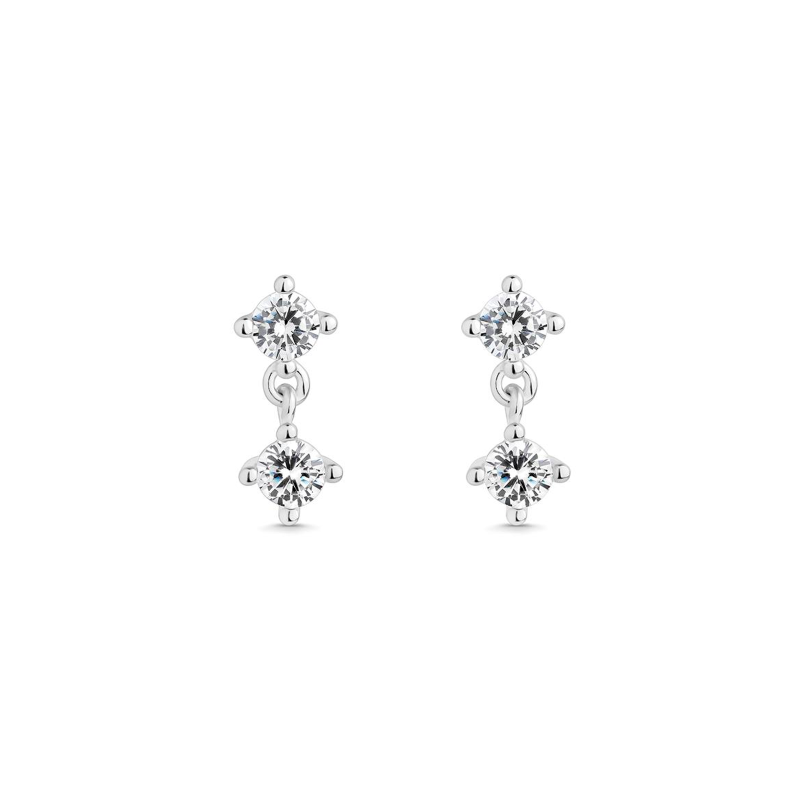 Pendientes Itemporality Plata y circonitas SEA-101-340-UU