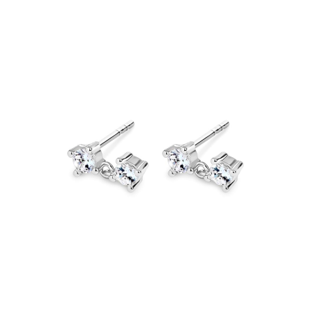Pendientes Itemporality Plata y circonitas SEA-101-340-UU