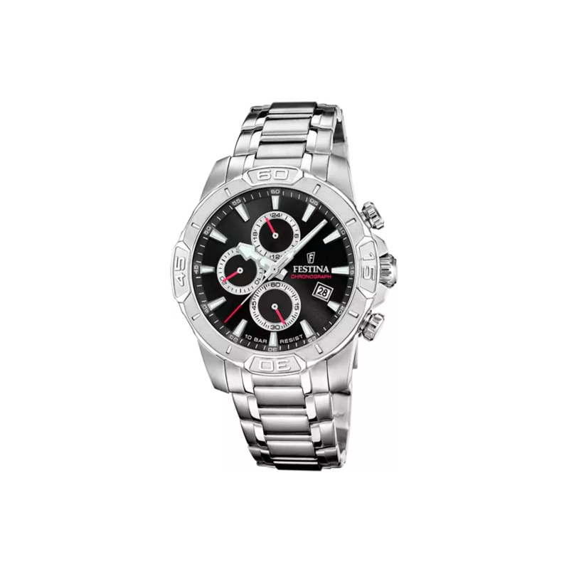 Reloj Festina Hombre Timeless Chronograph Esfera Negra 20704/6