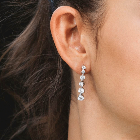 Pendientes Itemporality Plata y circonitas SEA-101-230-UU