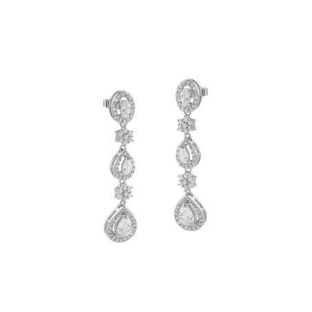 Pendientes Itemporality Plata y circonitas SEA-101-225-UU