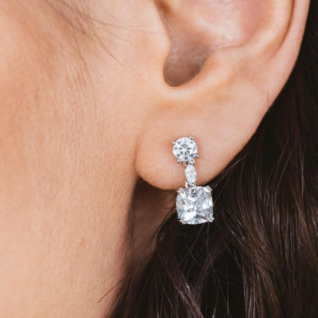 Pendientes Itemporality Plata y circonitas SEA-101-224-UU