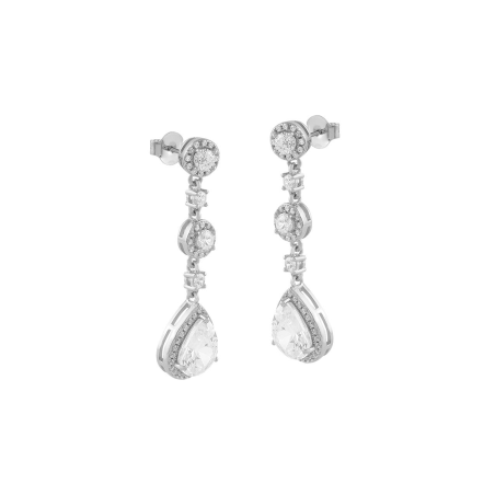 Pendientes Itemporality Plata y circonitas SEA-101-207-UU