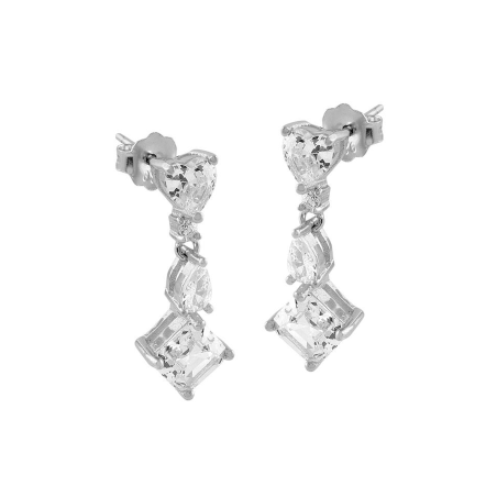 Pendientes Itemporality Plata y circonitas SEA-101-215-UU