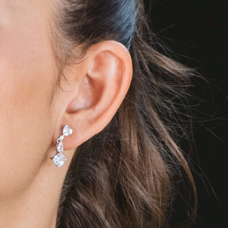 Pendientes Itemporality Plata y circonitas SEA-101-215-UU