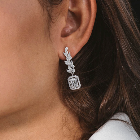 Pendientes Itemporality Plata y circonitas SEA-101-216-UU