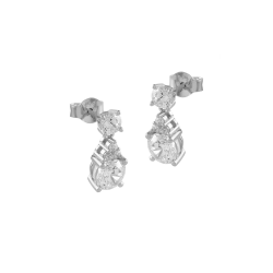 Pendientes Itemporality Plata y circonitas SEA-101-222-UU