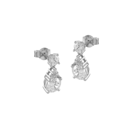 Pendientes Itemporality Plata y circonitas SEA-101-222-UU