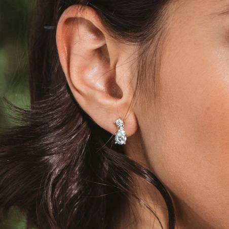 Pendientes Itemporality Plata y circonitas SEA-101-222-UU