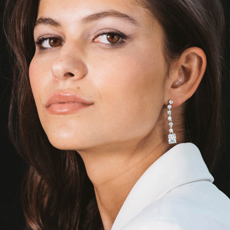 Pendientes Itemporality Plata y circonitas SEA-101-235-UU