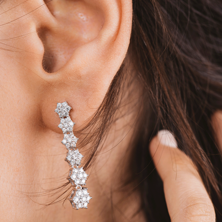 Pendientes Itemporality Plata y circonitas SEA-101-237-UU