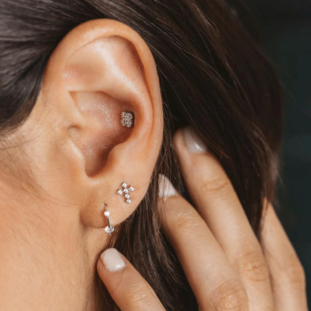 Pendientes Itemporality Plata y circonitas SEA-101-246-UU