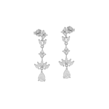 Pendientes Itemporality Plata y circonitas SEA-101-217-UU