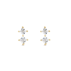 Pendientes Itemporality Plata y circonitas SEA-201-341-UU