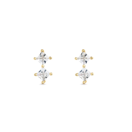 Pendientes Itemporality Plata y circonitas SEA-201-341-UU