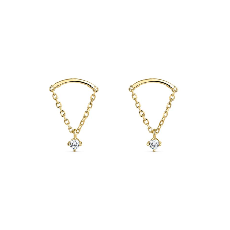 Pendientes Itemporality Plata y circonitas SEA-201-352-UU